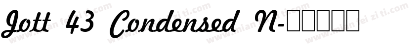 Jott 43 Condensed N字体转换